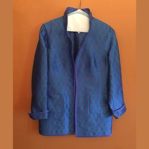 Beautiful Nina McLemore 100% silk jacket, size 12
